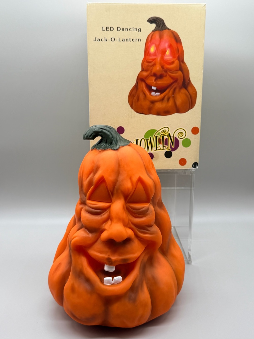 Cracker Barrel 2014 Halloween LED Dancing Jack-O-Lantern Pan Asian Animatronic